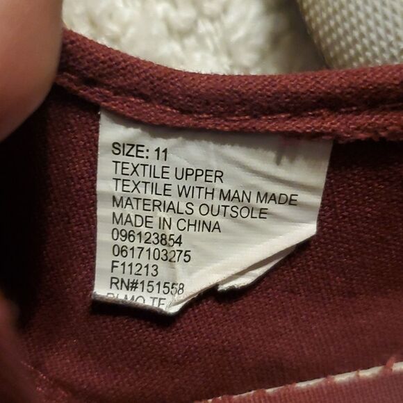 Disney's Maroon Mickey Mouse letterman vans style sneakers - Picture 6 of 9